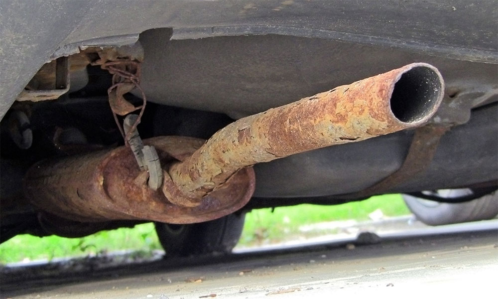 Rusted Exhaust System