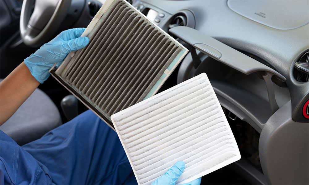 Filters - Dirty vs Clean Cabin Air Filters