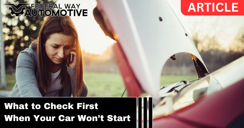 What to do when your car won't start