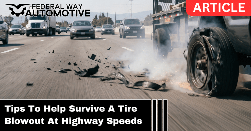 What to do in the event of a tire blowout