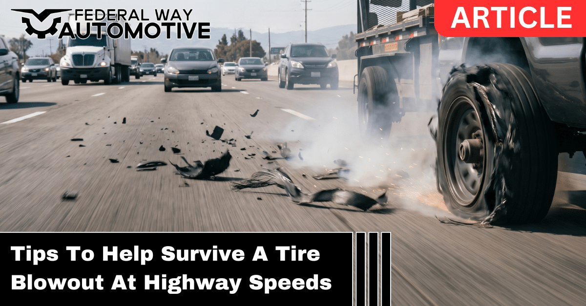 What to do in the event of a tire blowout